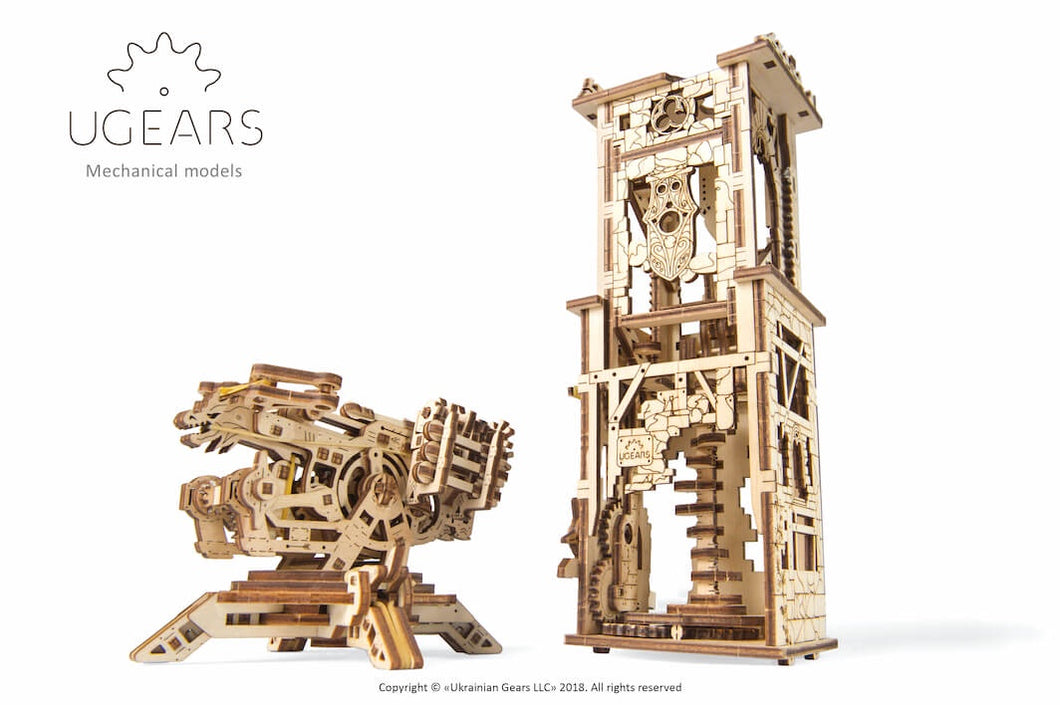UGEARS Archballista Tower mechanical model kit