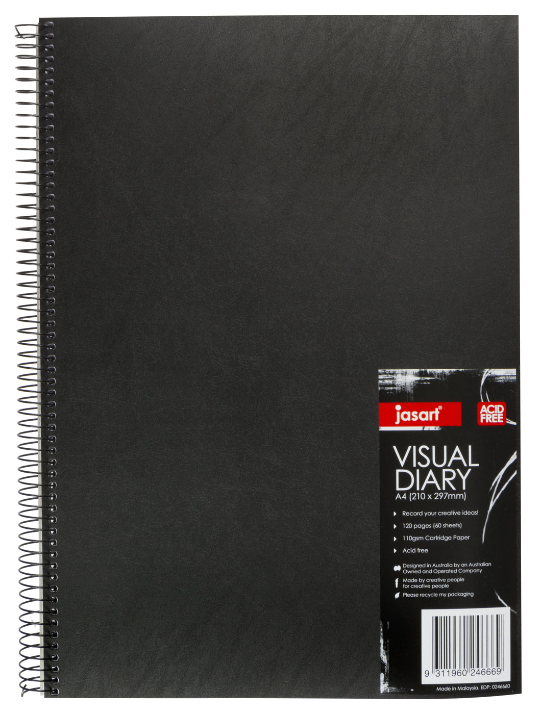 JASART SINGLE WIRE VISUAL DIARY 110GSM A4 60 SHT