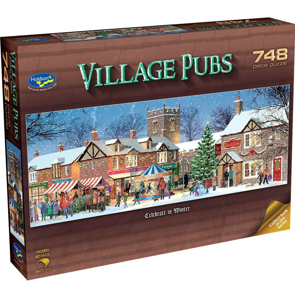 Village Pubs, 748pc - Celebrate in Winter