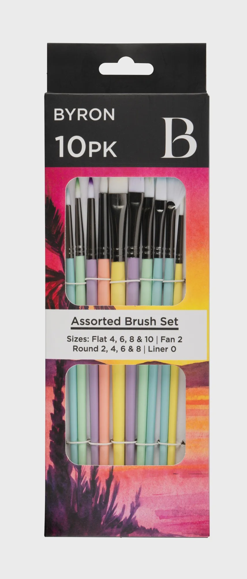 Byron Pastel Brush Set10pk