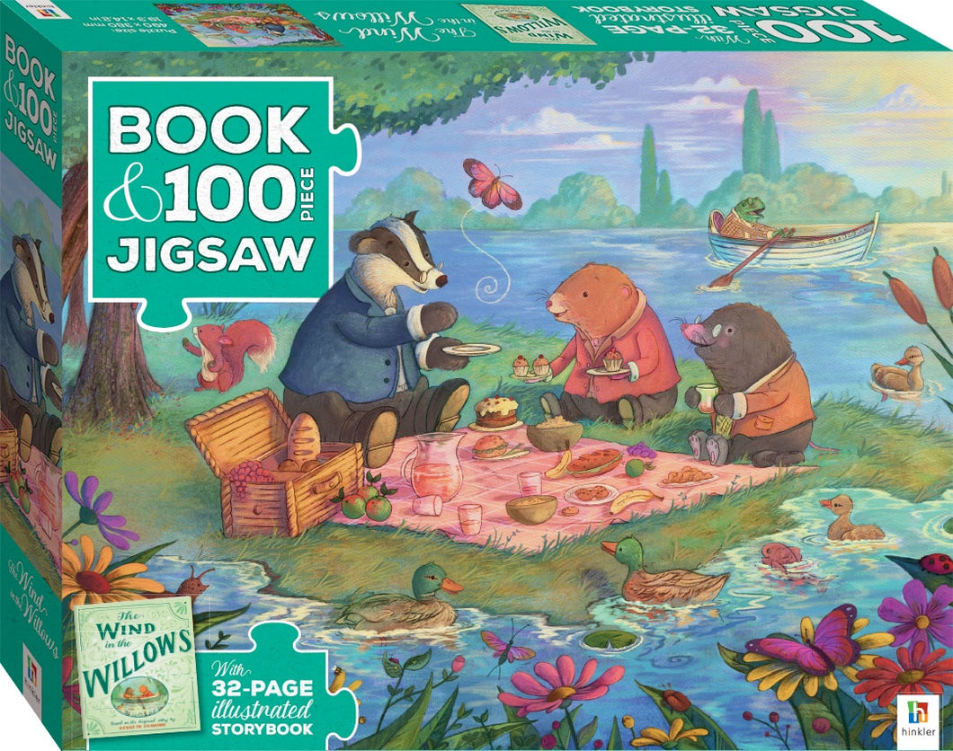 Book with 100-piece jigsaw: Wind in the Willows