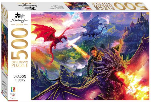 Mindbogglers Gold 500pc Dragon Riders Jigsaw