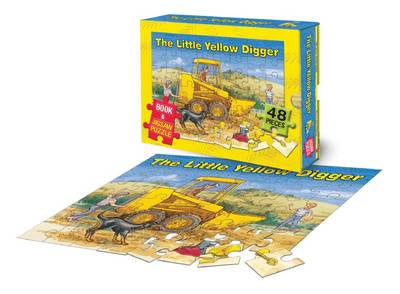 The Little Yellow Digger Book and Jigsaw Puzzle