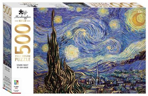 Mindbogglers Gold 500pc Starry Night by Van Gogh