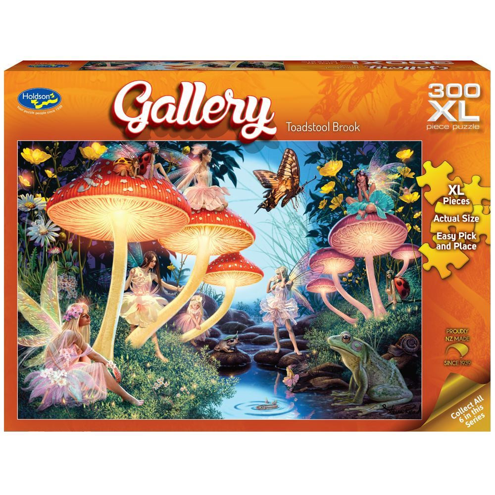 GALLERY S7 300 PIECE XL JIGSAW PUZZLE TOADSTOOL BROOK