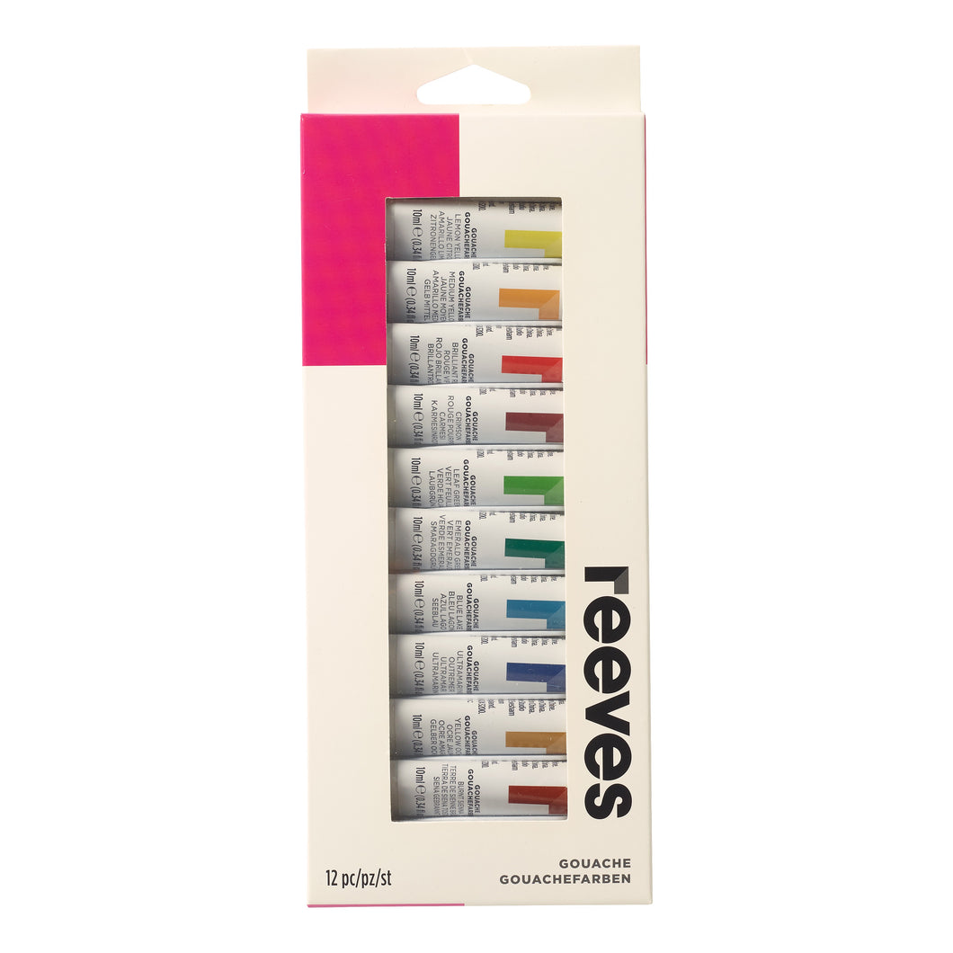 PAINT SET REEVES 10ML GOUACHE SET 12