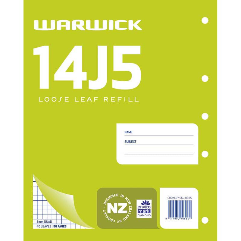 REFILL PAD WARW 5MM QUAD 14J5 LOOSE 40LF