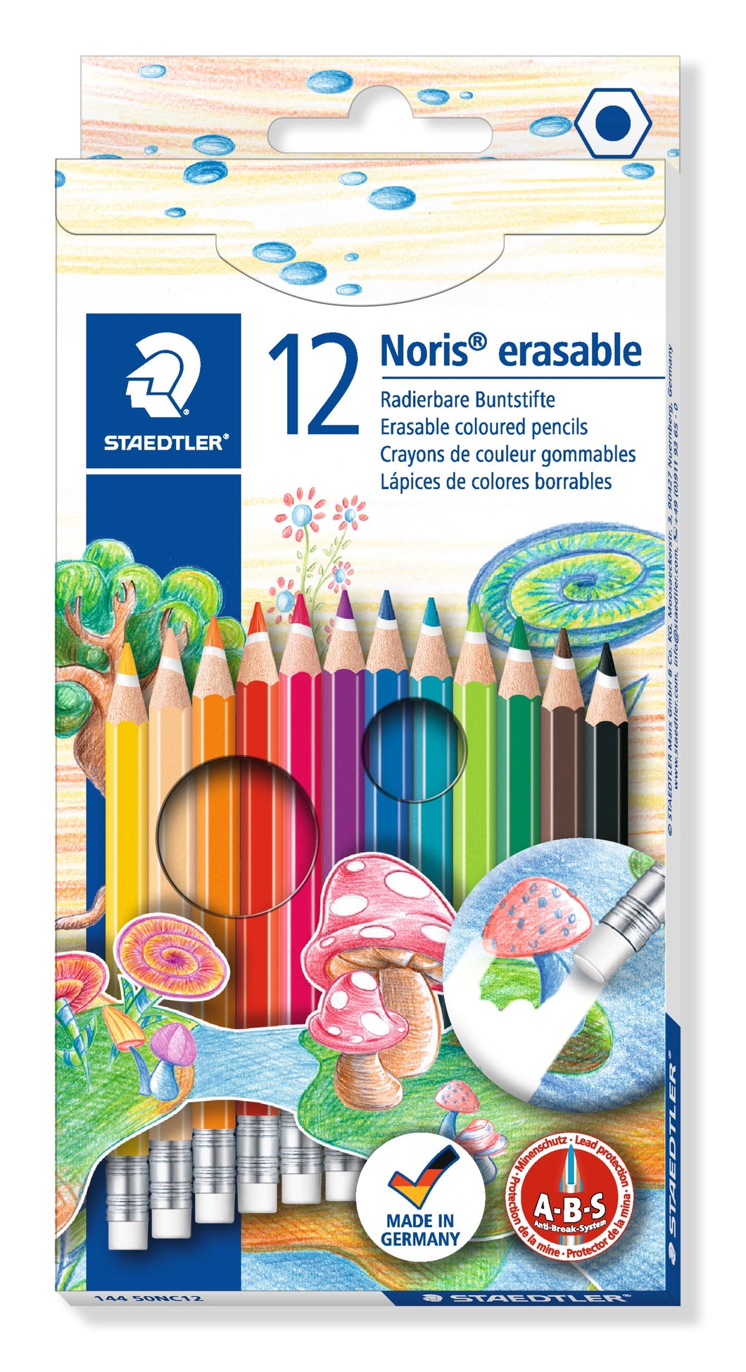 COLOURED PENCILS STAEDT ERASABLE PK 12