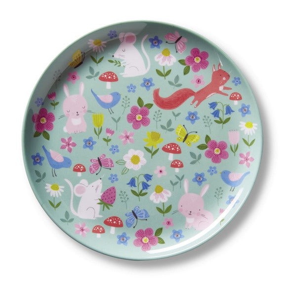 MELAMINE PLATE BACKYARD FRIENDS