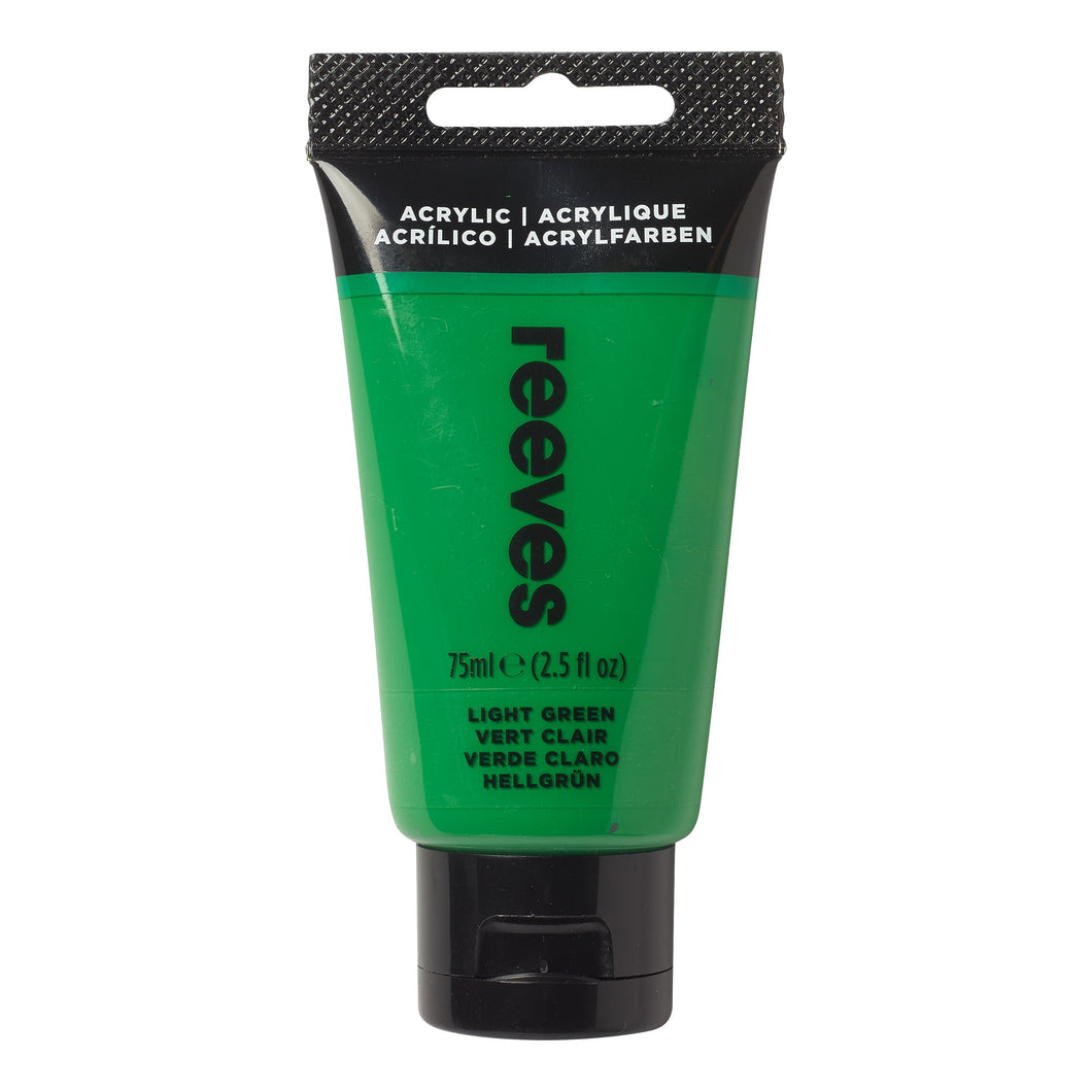 REEVES FINE ACRYLIC 75ML LIGHT GREEN
