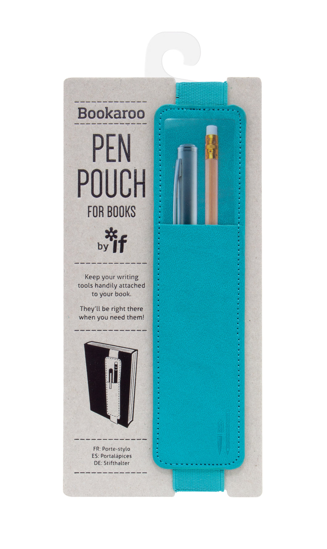 BOOKAROO PEN POUCH TURQUOISE