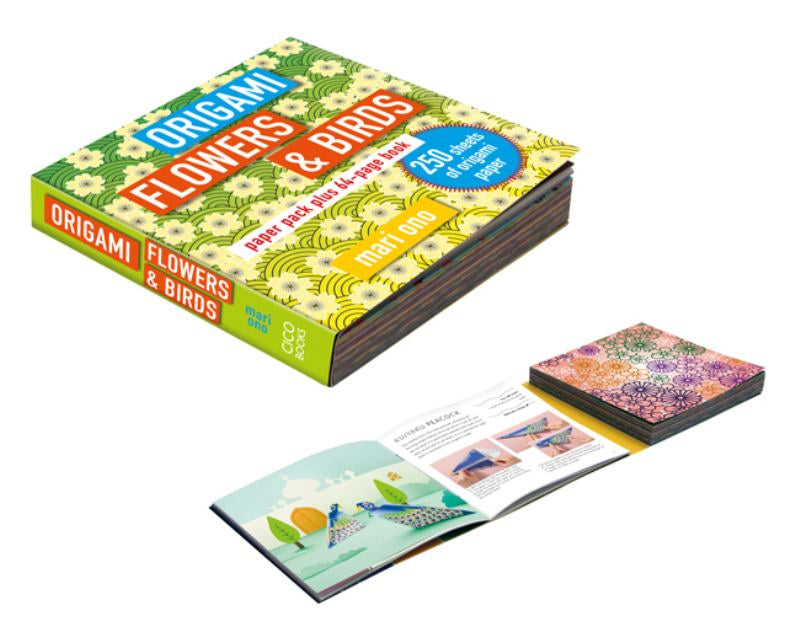 Origami Flowers and Birds: Paper Pack Plus 64-Page Book
