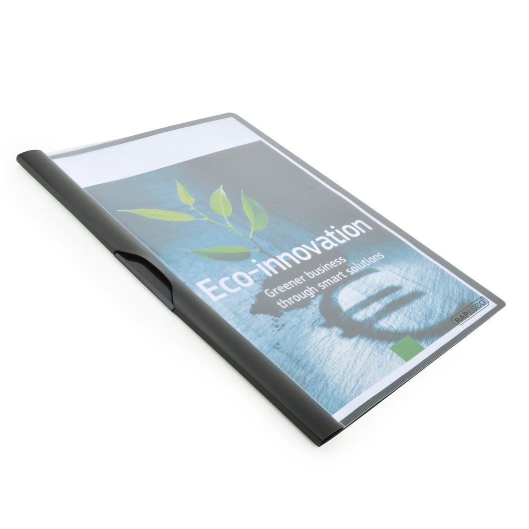RAPESCO ECO CLIP FILE BIODEGRADABLE A4 BLACK