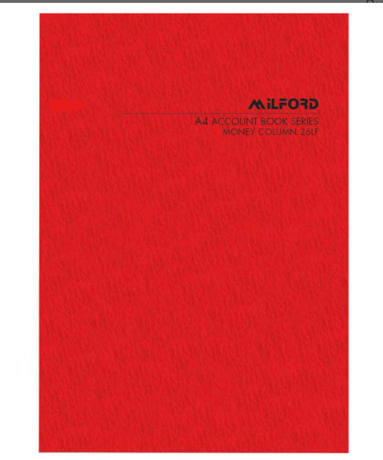 ACCOUNT BOOK MILFD LIMP A4 10MC LF26 GRN