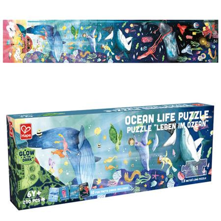 Hape 200pc Ocean Life Puzzle Glowing 1.5m