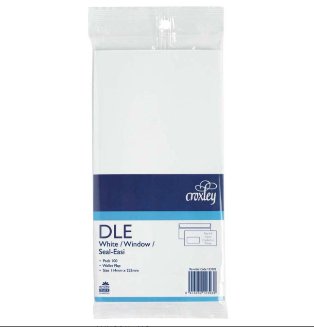 ENV CROX DLE WHITE SS WINDOW PK 100