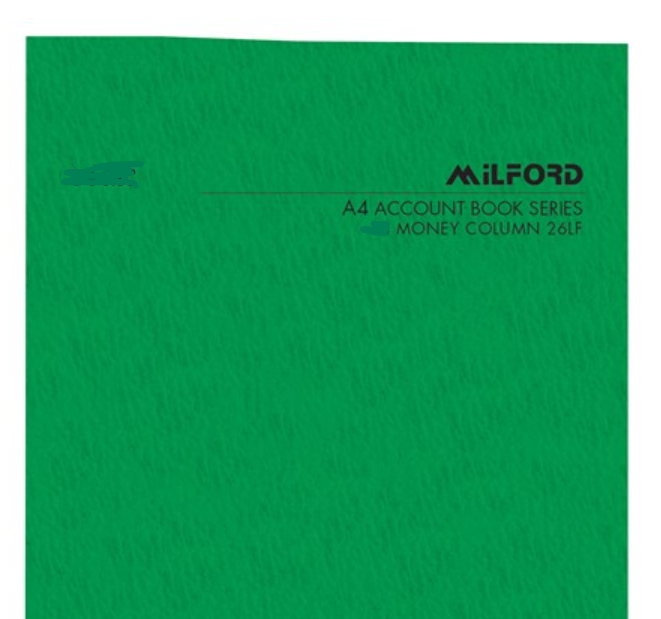 Milford A4 5 Money Column 26 Leaf Limp Analysis Book
