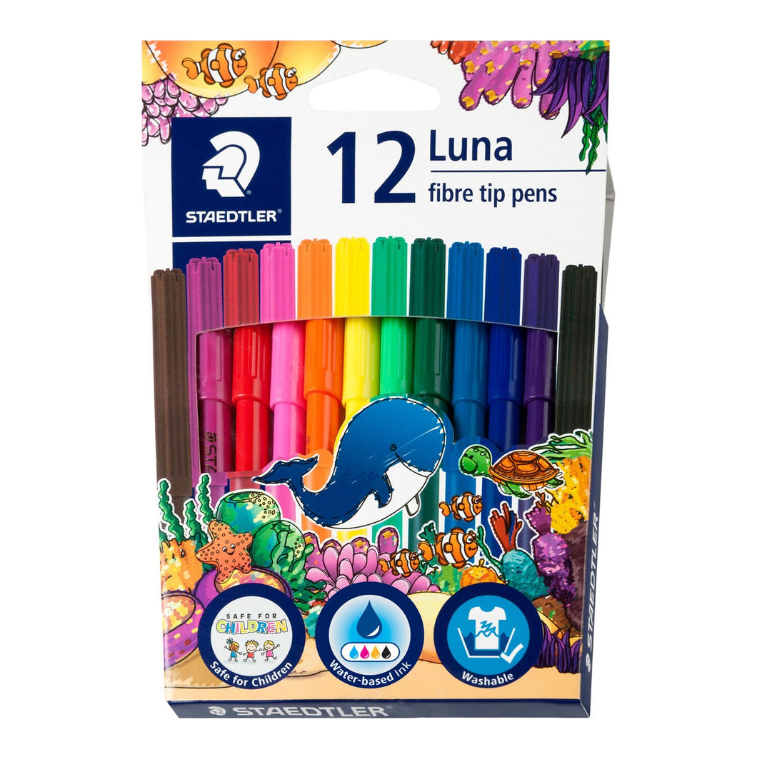FELT PENS STAED LUNA WLT 12 ASSORTED
