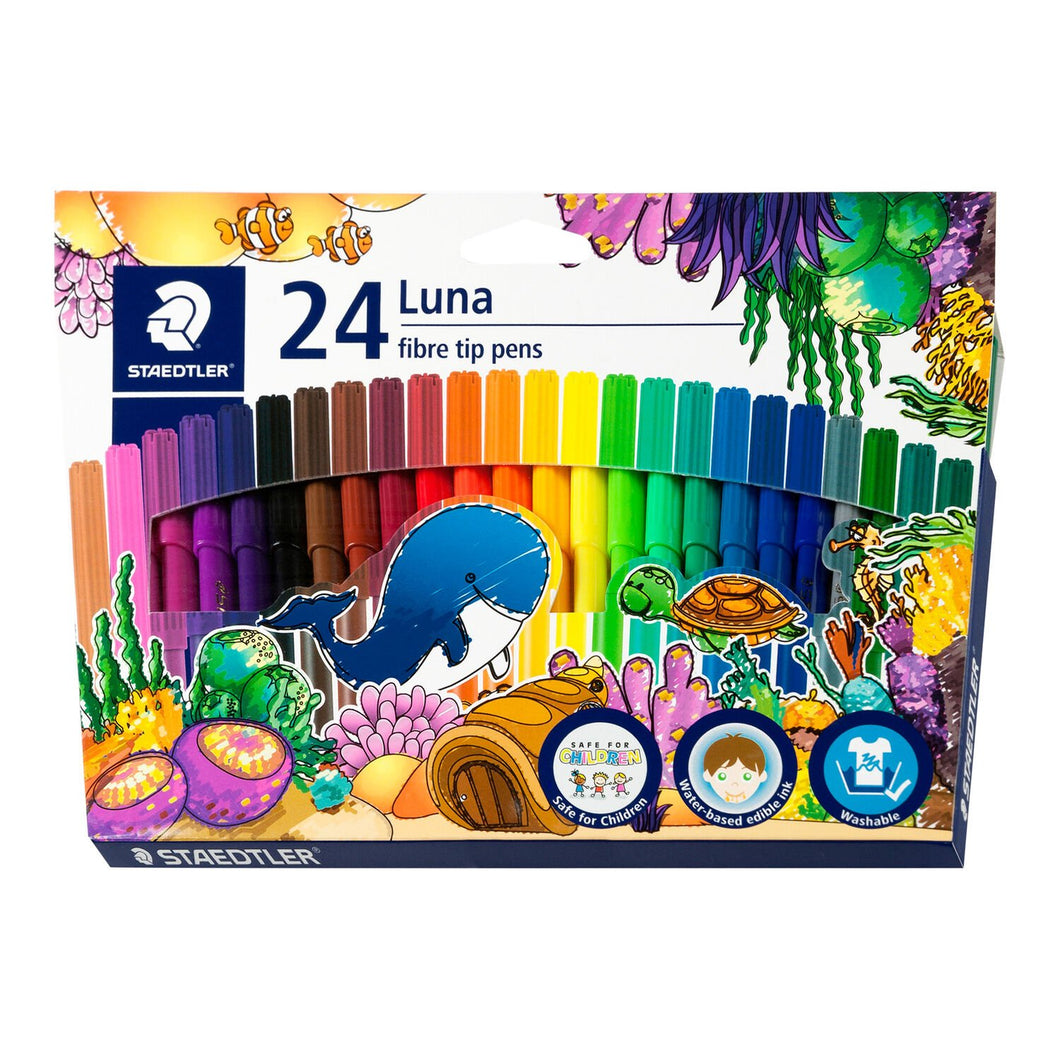 FELT PENS STAED LUNA WLT 24 ASSORTED