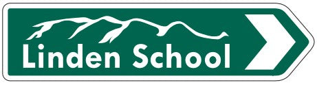 Linden School Fridge Magnet