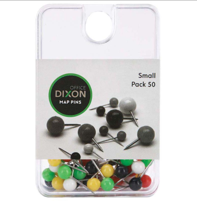 MAP PINS DIXON SMALL ASSORTED