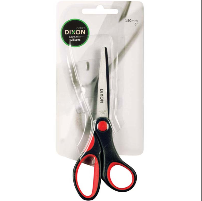 SCISSORS DIXON SOFT GRIP 6 INCH