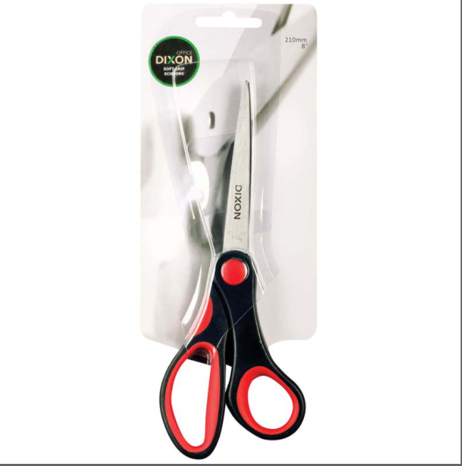 SCISSORS DIXON SOFT GRIP 8 INCH