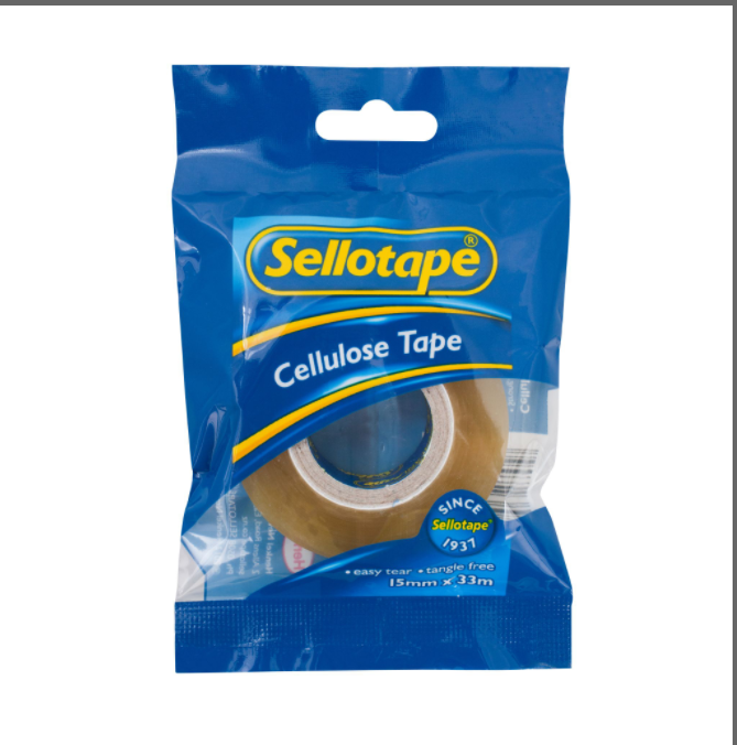 TAPE S/TAPE CELLULOSE 15MMX33M