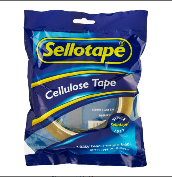 TAPE S/TAPE CELLULOSE 24MMX66M