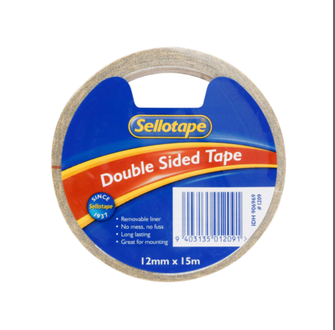TAPE S/TAPE DOUBLE SIDED 12MMX15M