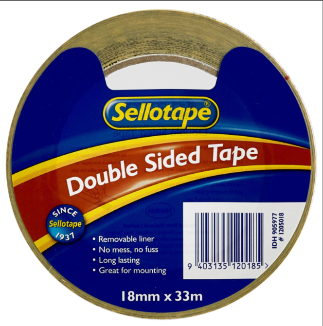TAPE S/TAPE DOUBLE SIDED 18MMX33M