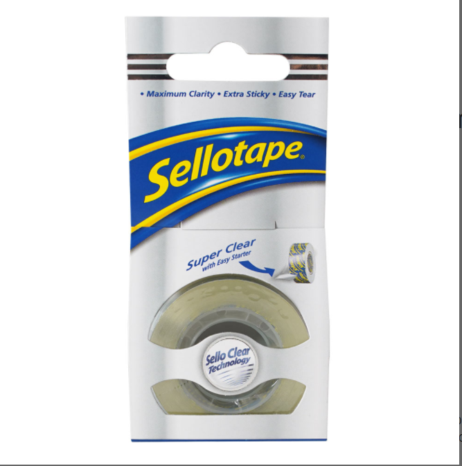 TAPE S/TAPE SUPER CLEAR 18MMX25M BOXED