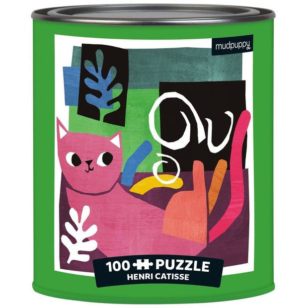 ARTSY CATS 100PC TIN HENRI CATISSE