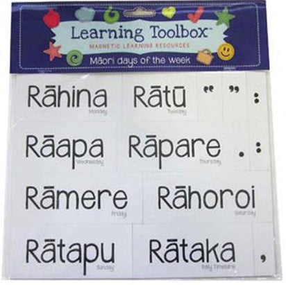 Days of the Week in Māori - magnetic