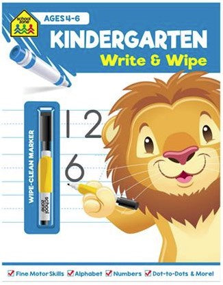 School Zone Write and Wipe Kindergarten