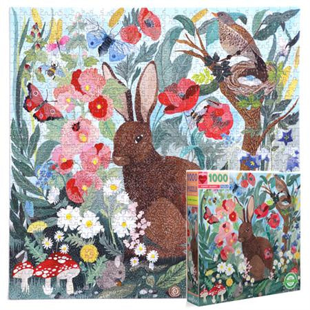 eeBoo Poppy Bunny 1000pc Puzzle